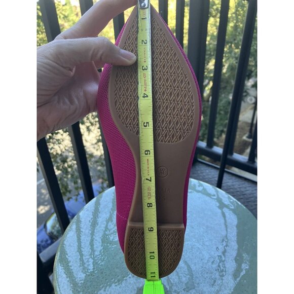 Vivaia Womens Ena 2.0 Pitaya Pink Pointy Toe Knit Flats Size 10.5 40.5 Washable - Picture 8 of 8